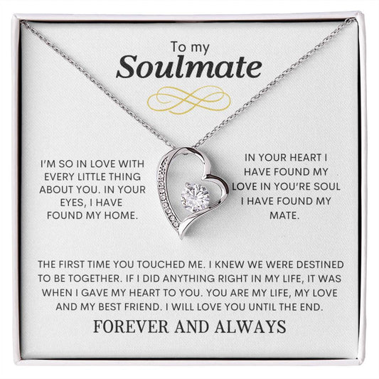 To My Soulmate | Forever & Always - Forever Love Necklace