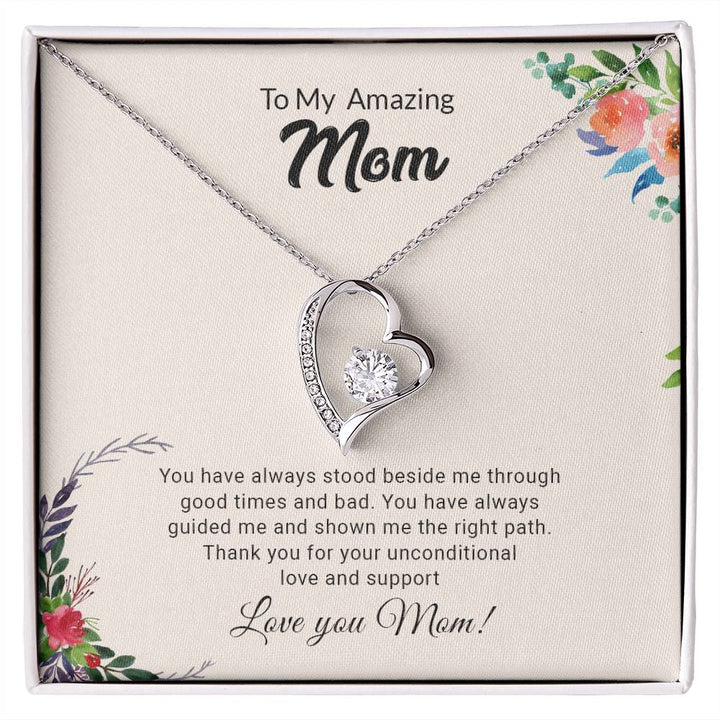 Thank You For Being An good Amazing Mom Love Necklace, Mom Birthday, Beautiful Mother's Day Gift